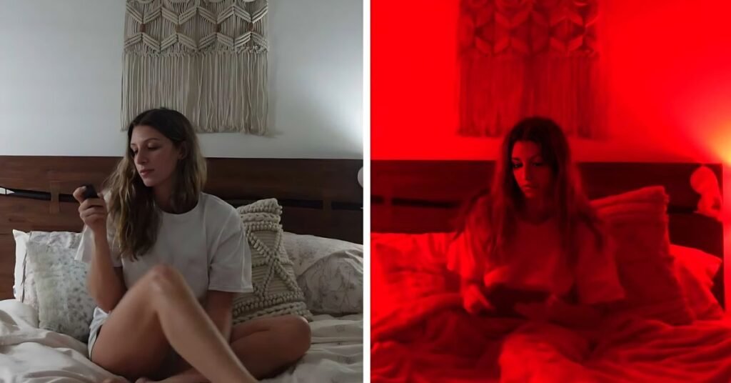 la luz roja también puede ayudar a reducir la fatiga visual